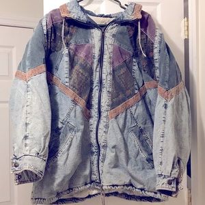 New York Girl Patchwork Denim Jacket